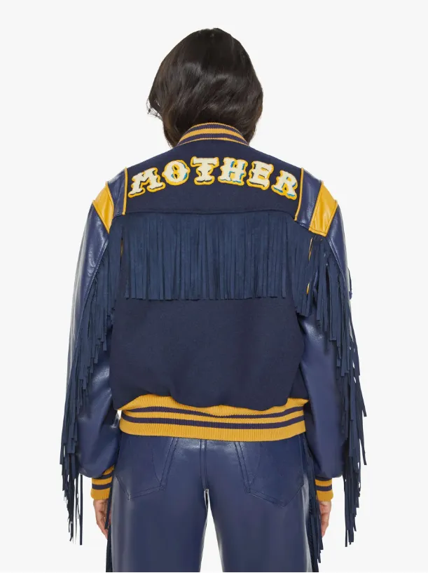 The Fringe Team Spirit Varsity Blues Mother Denim sold by Care Tucker product image thumbnail 3