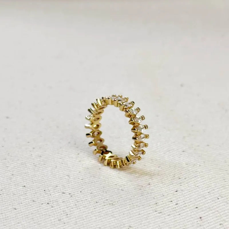 18k Gold Filled Marquise Eternity Band Ring sold by Care Tucker