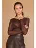 Eliana Lurex Sheer Top sold by Care Tucker