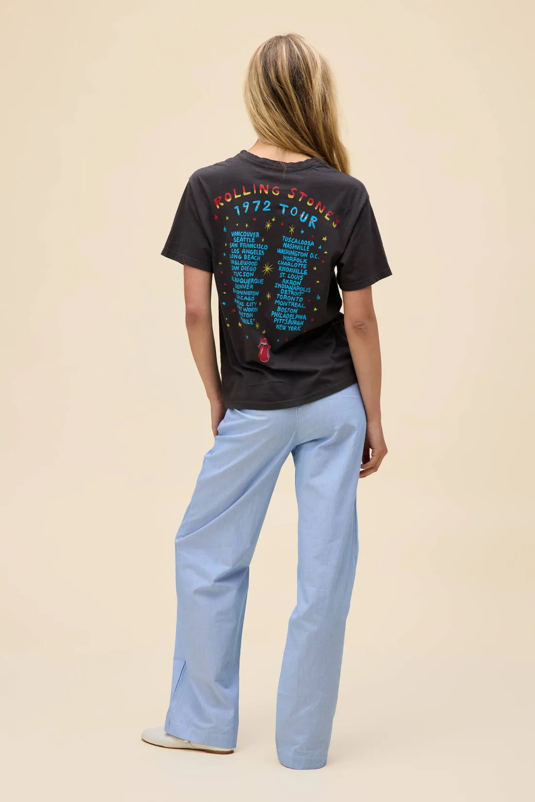 Rolling Stones 1972 Tour Boyfriend Tee sold by Care Tucker product image thumbnail 4