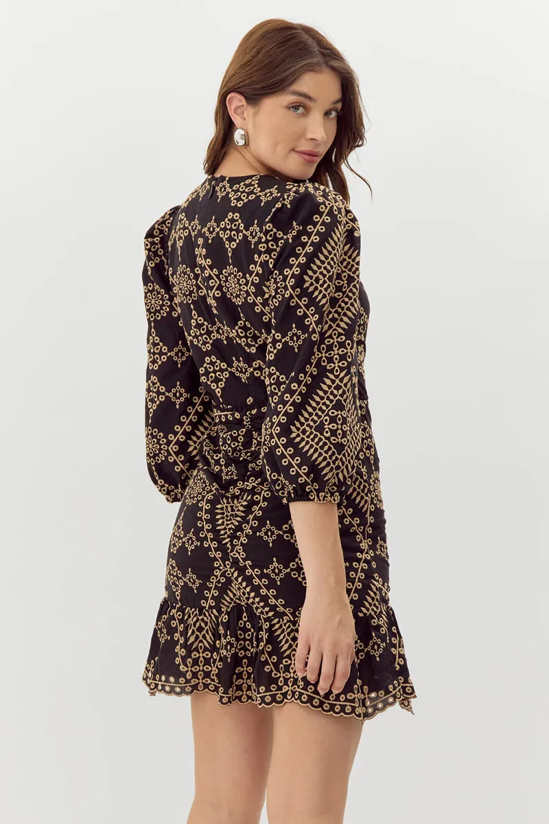 Poppy Embroidered Mini Dress sold by Care Tucker product image thumbnail 4