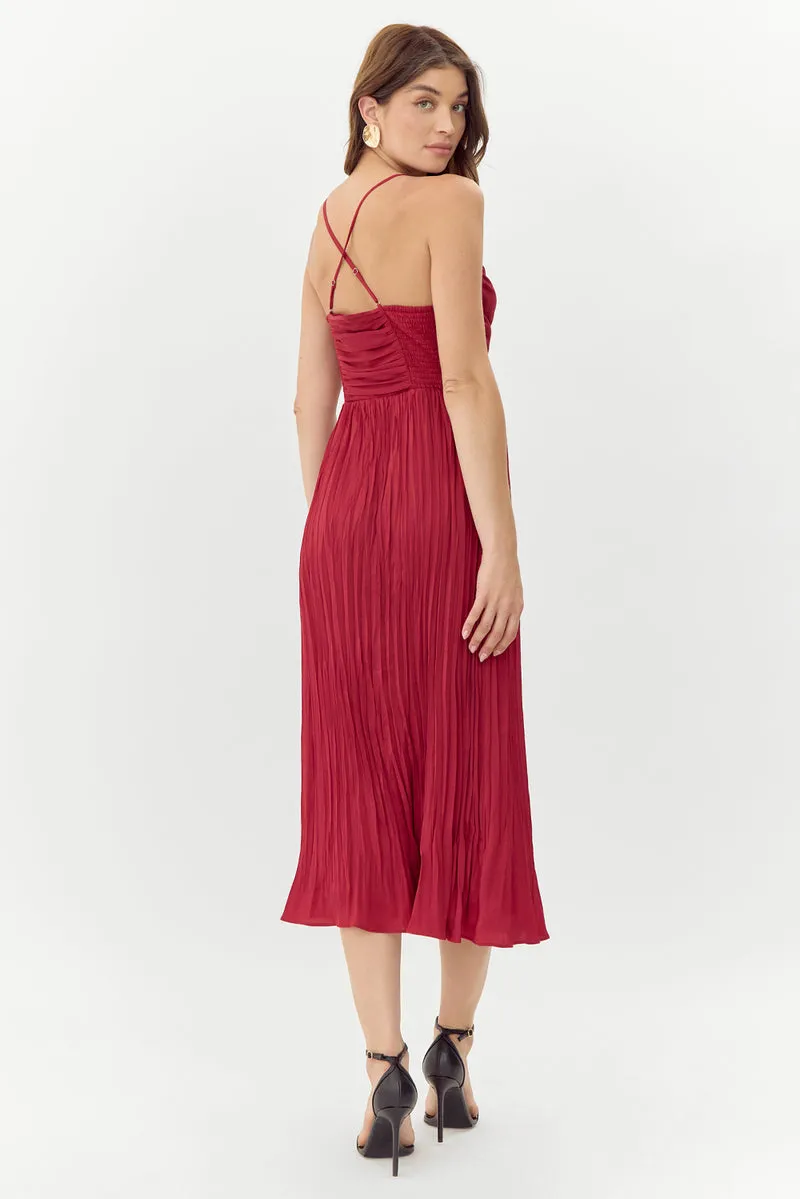 Jasmine Pleated Midi Dress sold by Care Tucker product image thumbnail 4