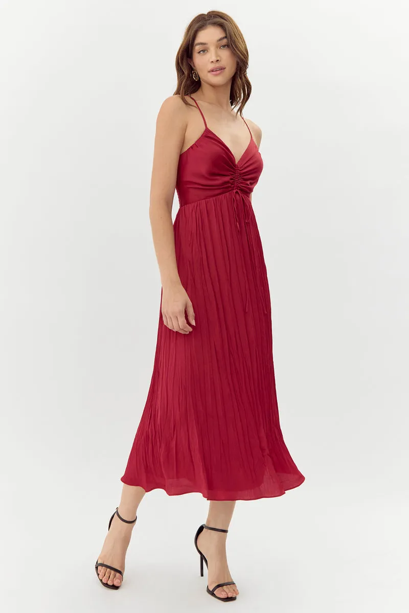 Jasmine Pleated Midi Dress sold by Care Tucker