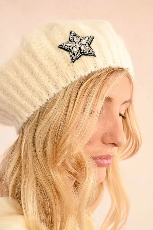 BERET WITH STAR made by Molly Bracken