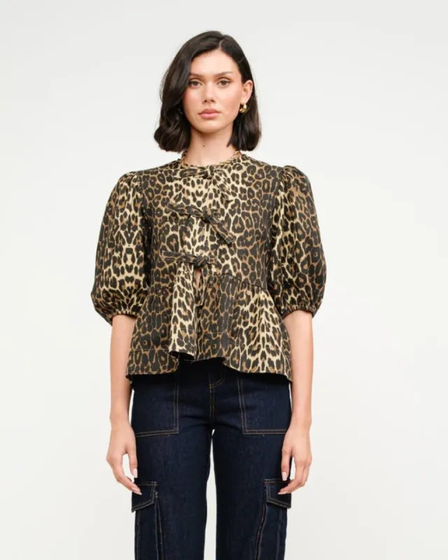 Lizzy Denim Blouse made by Care Tucker