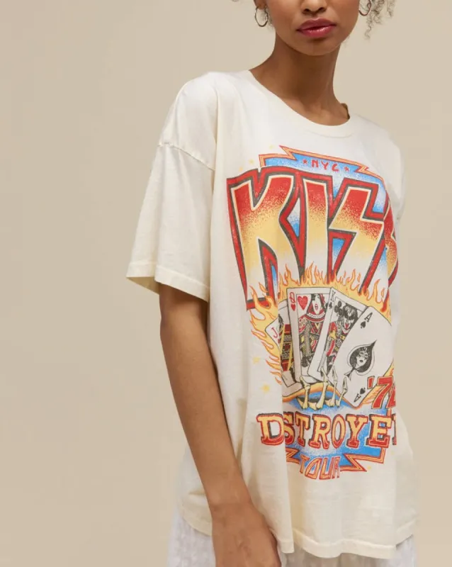 KISS DESTROYER TOUR 76 MERCH TEE sold by Care Tucker