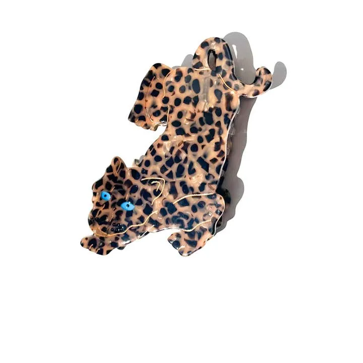 Hand-Painted Leopard Claw Hair Clip | Eco-Friendly sold by Care Tucker