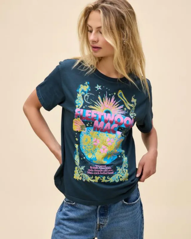 Fleetwood Mac Celestial Bouquet Boyfriend Tee sold by Care Tucker