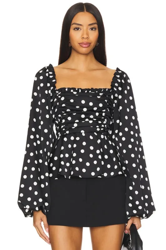 Atiana Top Polka Dot Luxe sold by Care Tucker
