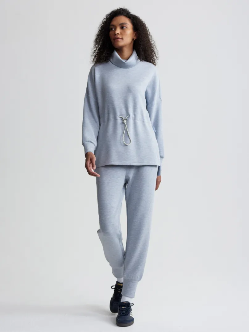 The Slim Cuff Pant 27.5" mid blue marl sold by Care Tucker product image thumbnail 2