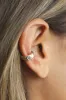 Hammered Ear Cuff with Pear Crystal sold by Care Tucker
