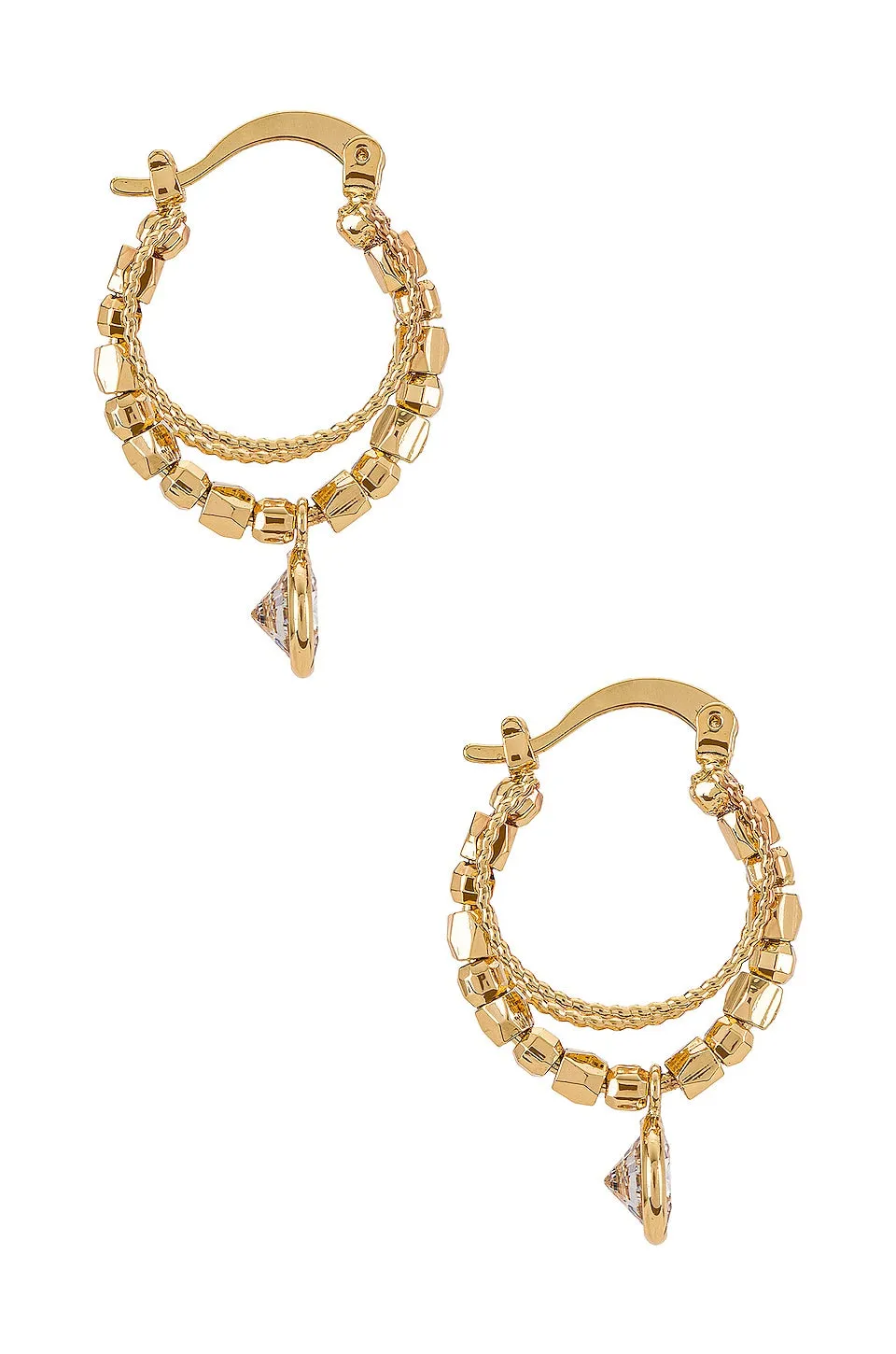 Boho Golden 18k Gold Plated Hoop Earrings sold by Care Tucker product image thumbnail 3