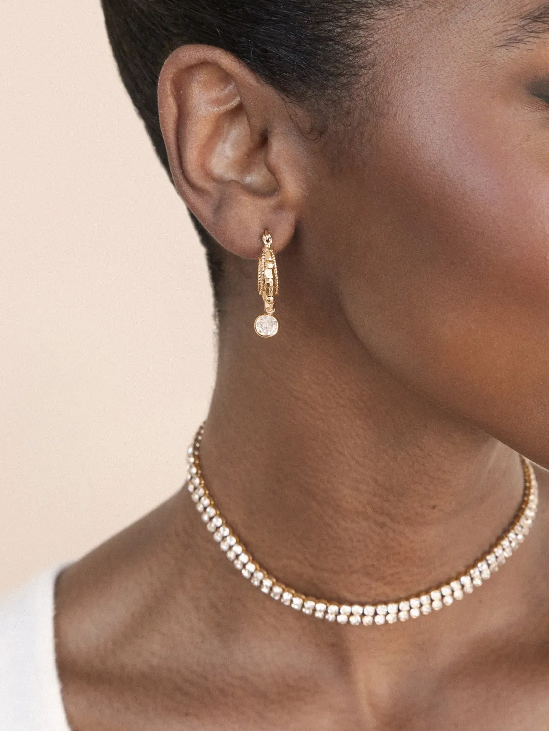 Boho Golden 18k Gold Plated Hoop Earrings sold by Care Tucker product image thumbnail 5