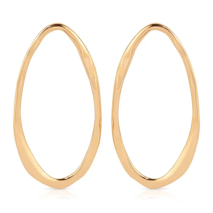 Hammered Large Oval Earrings sold by Care Tucker