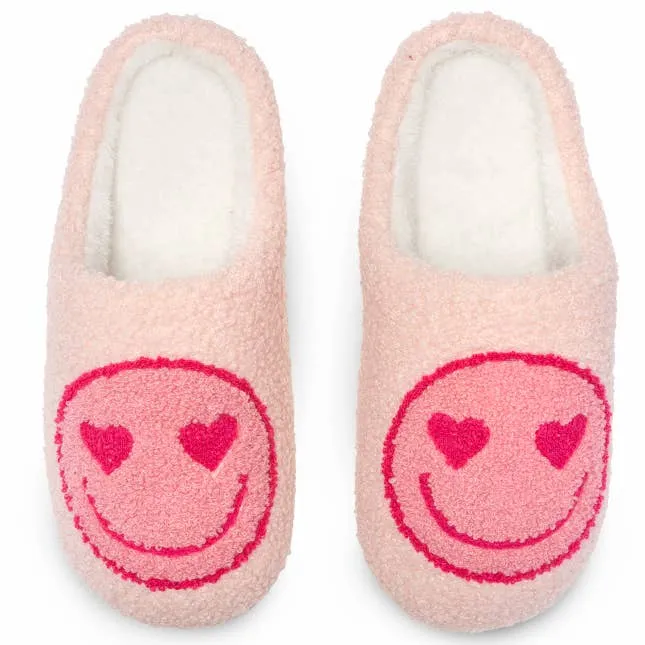 Indoor / Outdoor Slippers - Heart Eyes Happy Faces - Pink sold by Care Tucker product image thumbnail 2