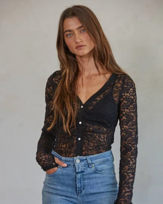 Floral Lace Bodysuit sold by Care Tucker