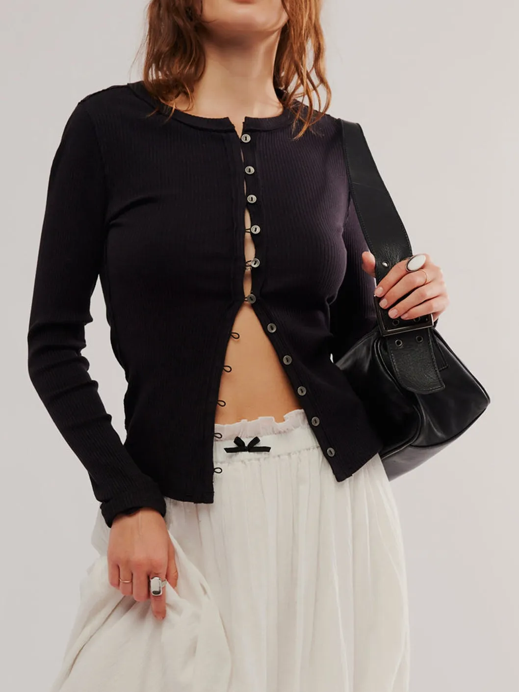 Button Down Round Neck Cardigan sold by Care Tucker product image thumbnail 5