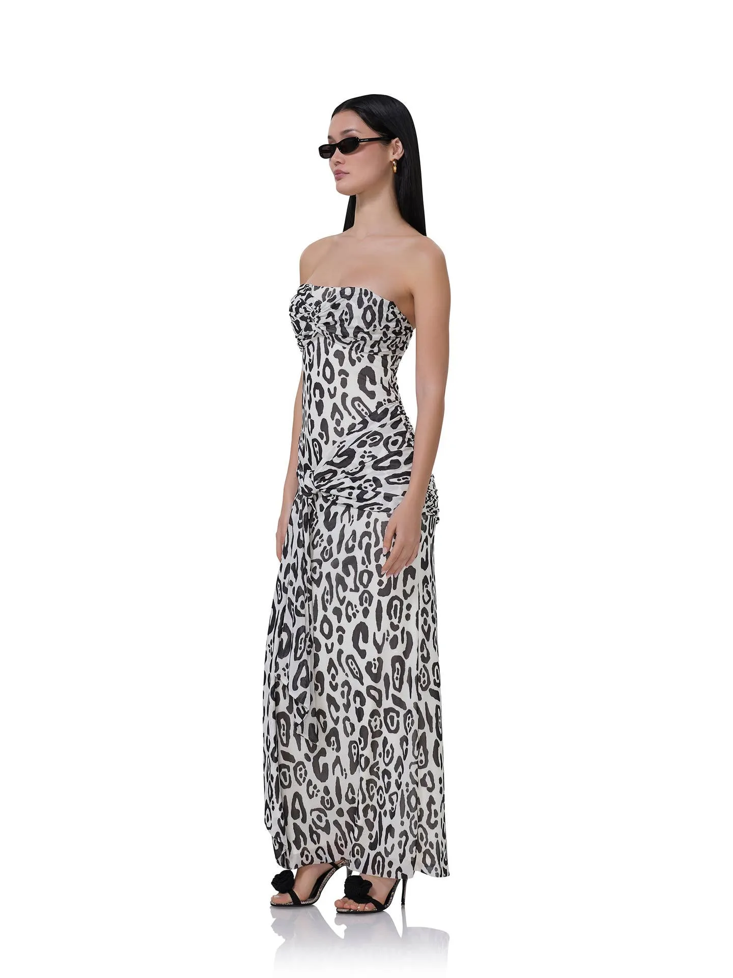 Rosalie Dress - Stark Leopard sold by Care Tucker product image thumbnail 2