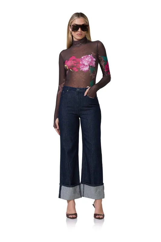 Zadie Top - Snake Floral sold by Care Tucker