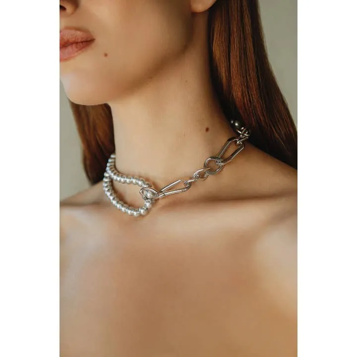 Grey Pearl Quinn Necklace sold by Care Tucker product image thumbnail 2