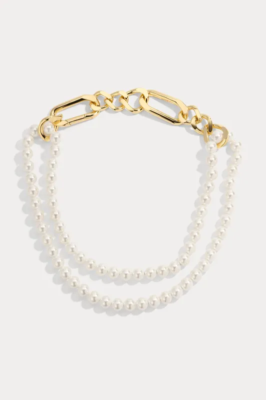 White Pearl Quinn Necklace sold by Care Tucker