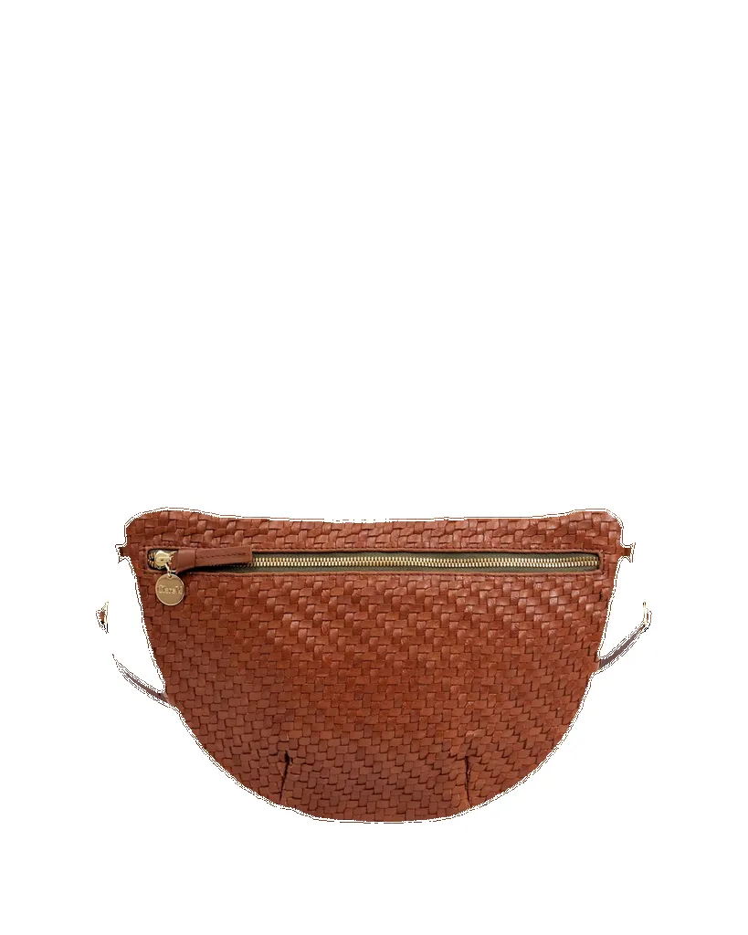 Grande Fanny Natural Woven Hazelnut sold by Care Tucker