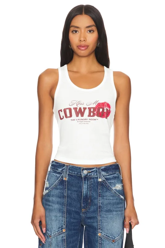 Kiss me cowboy made by The Laundry Room