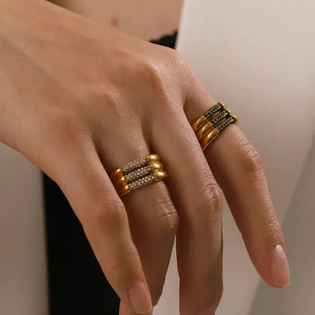 Pavé Channel Ring- Steel 14K sold by Care Tucker product image thumbnail 3