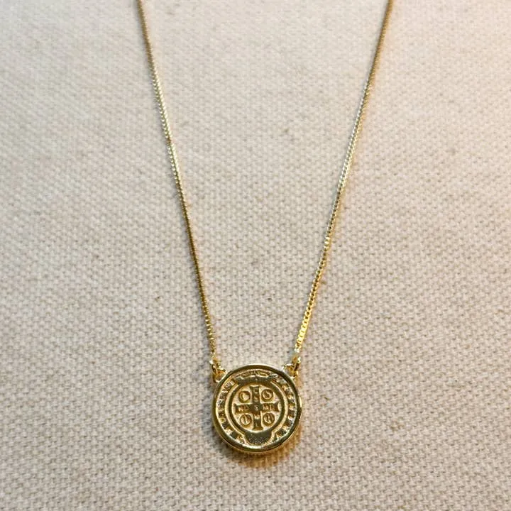 Saint Benedict Double Sided Medal Necklace sold by Care Tucker product image thumbnail 2