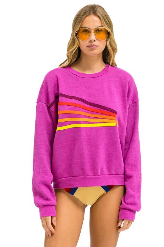 DAYDREAM RELAXED CREW SWEATSHIRT - MAGENTA sold by Care Tucker