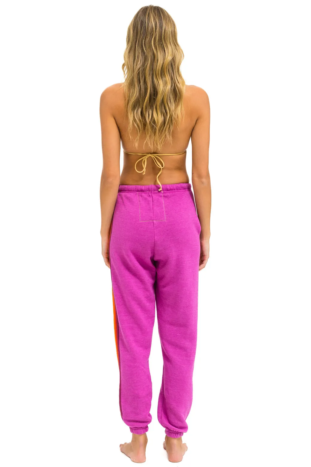 5 STRIPE SWEATPANTS - MAGENTA // ORANGE // YELLOW sold by Care Tucker product image thumbnail 3