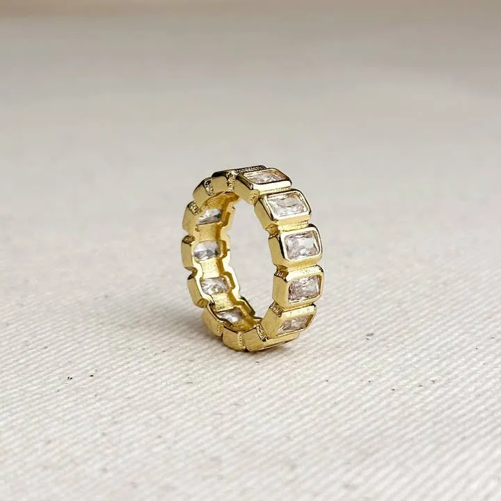 18k Gold Filled Chunky Cz Eternity Band Ring sold by Care Tucker product image thumbnail 2