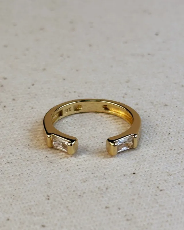 18k Gold Filled Baguette Cz Band Ring sold by Care Tucker