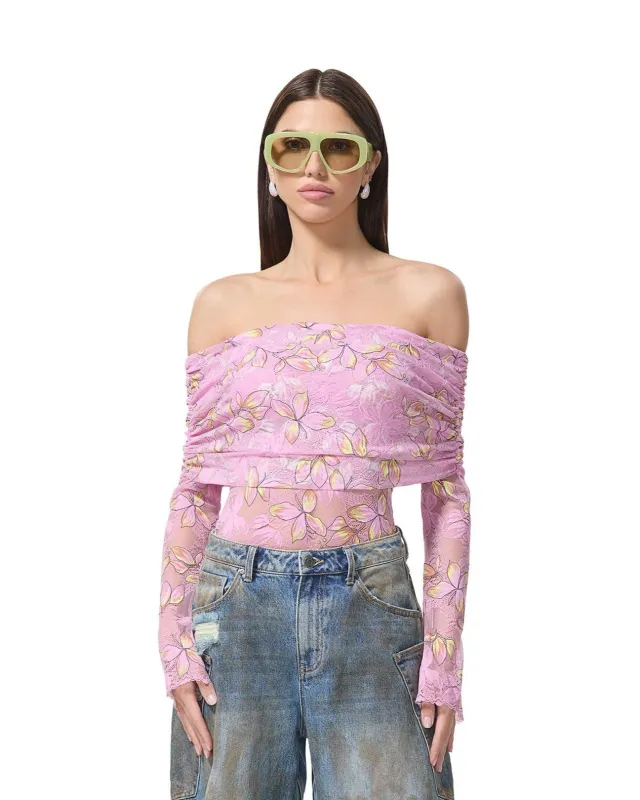 Lennox Bodysuit - Lilac Lace sold by Care Tucker