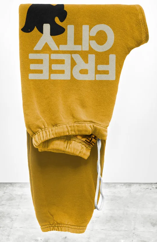 FREECITY sweatpant - yellow plant sold by Care Tucker