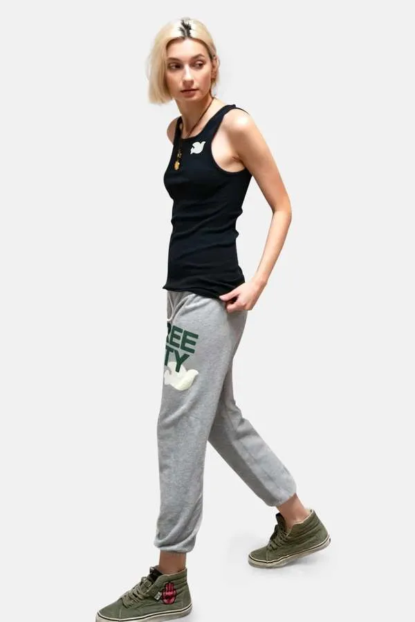FREECITY HEATHER sweatpant - heather army sold by Care Tucker product image thumbnail 5