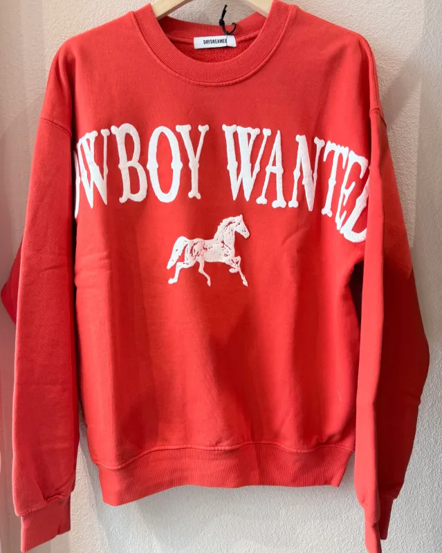 Cowboy Wanted Boyfriend crew sold by Care Tucker