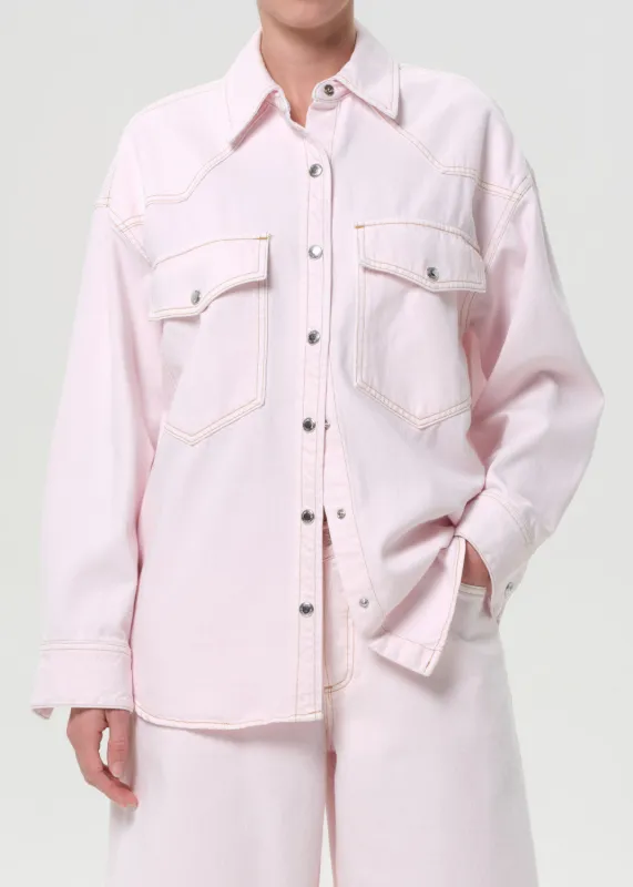 Lotta Western Shirt In Cosmos sold by Care Tucker