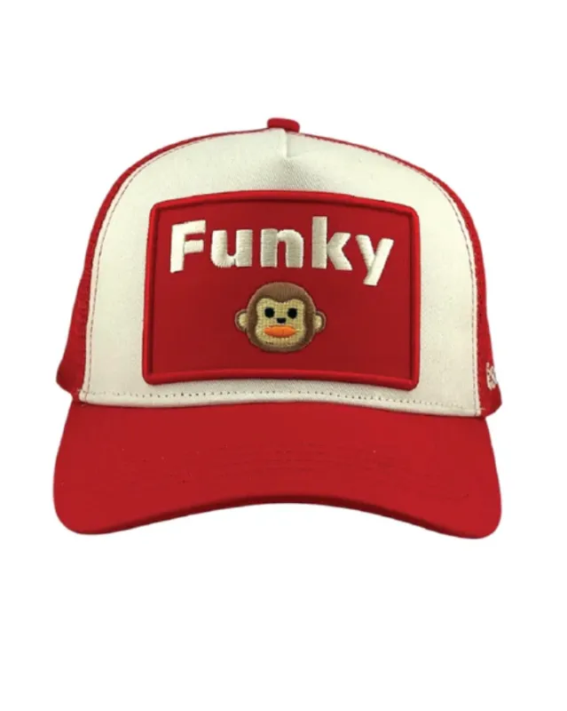 Funky Monkey Trucker - Red sold by Care Tucker