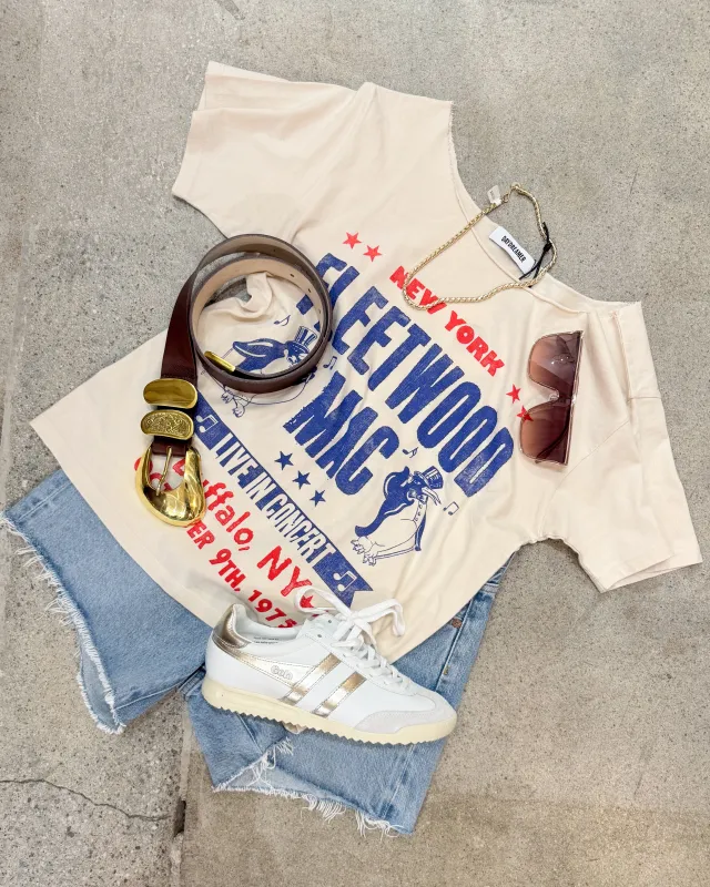Fleetwood Mac Live In Concert Off The Shoulder Tee sold by Care Tucker