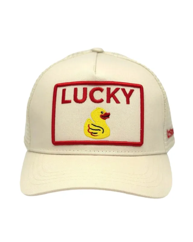 Lucky Duck Trucker - Cream made by Care Tucker
