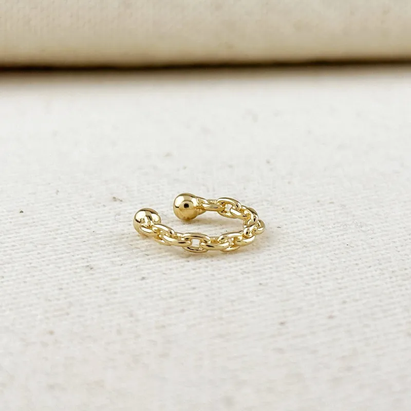 18k Gold Filled Crafted Chain Ear Cuff sold by Care Tucker