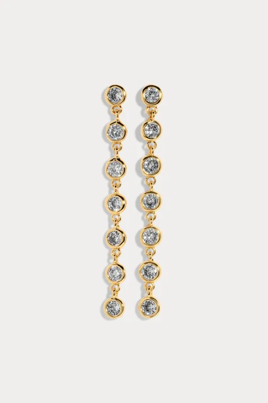 Short Cici Bezel Dusters Earrings made by Care Tucker