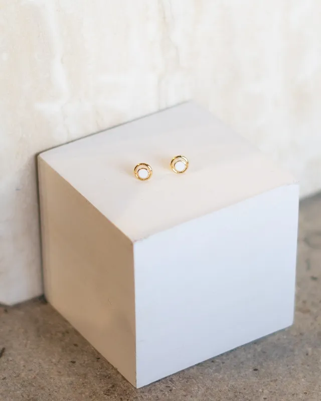 Mini Colored Circle Studs sold by Care Tucker