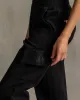 Chloe Interlock Cargo Jogger Black sold by Care Tucker