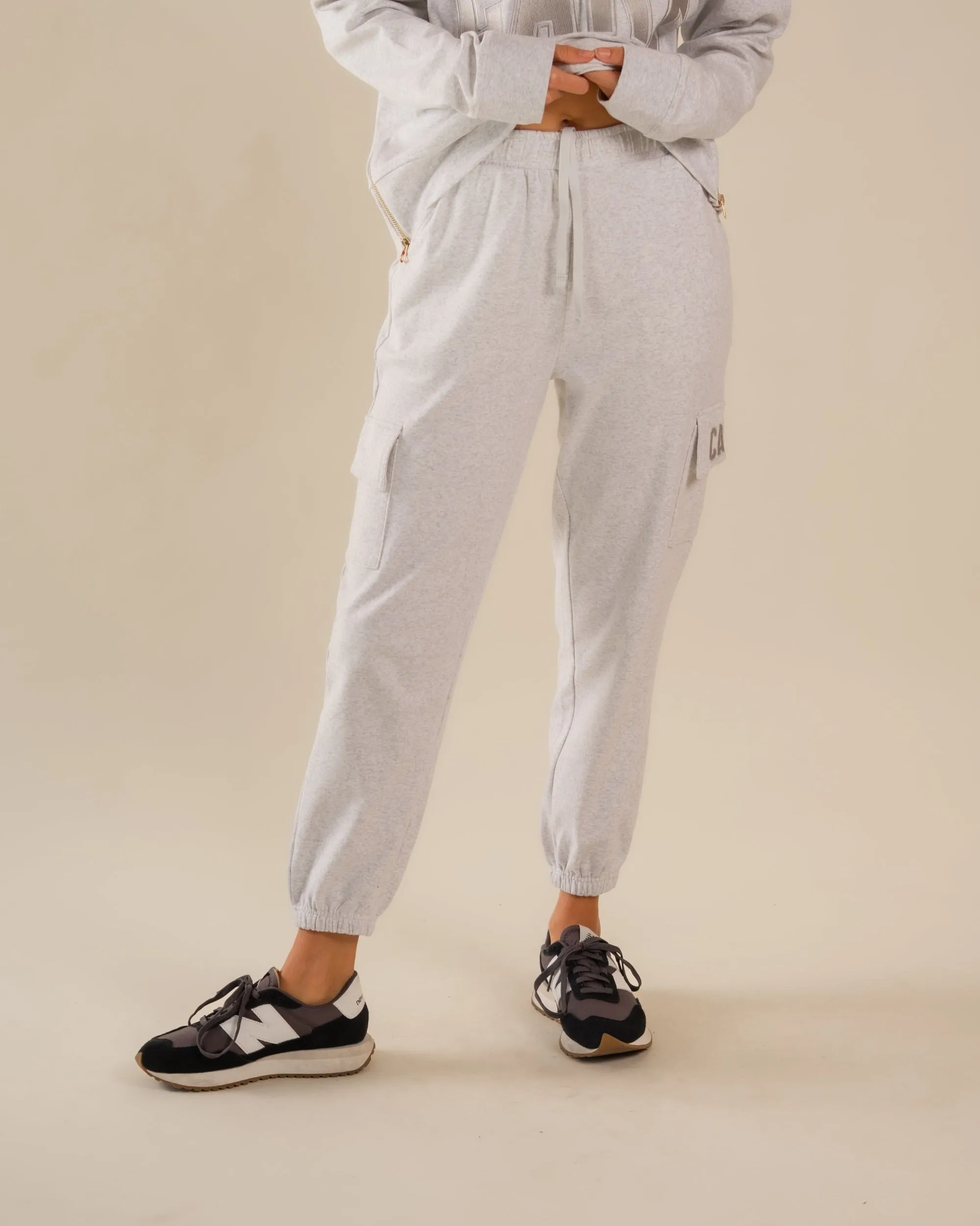Chloe Interlock Cargo Jogger Ice Grey sold by Care Tucker