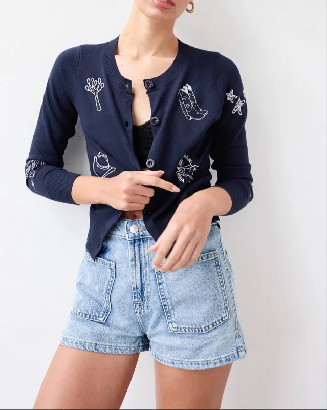 Embroidered Detail Cardigan sold by Care Tucker