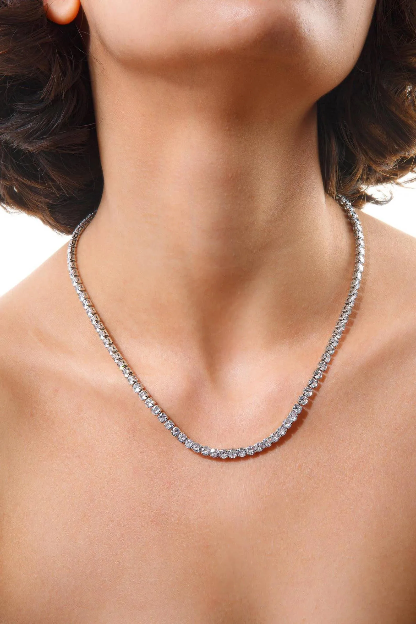 Tennis Necklace. Premium PV plated stainless CZ. sold by Care Tucker product image thumbnail 3