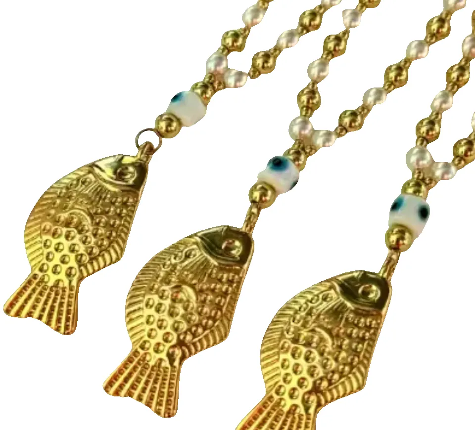 Aglio Italian Lucky Fish Pearl Necklace sold by Care Tucker product image thumbnail 2