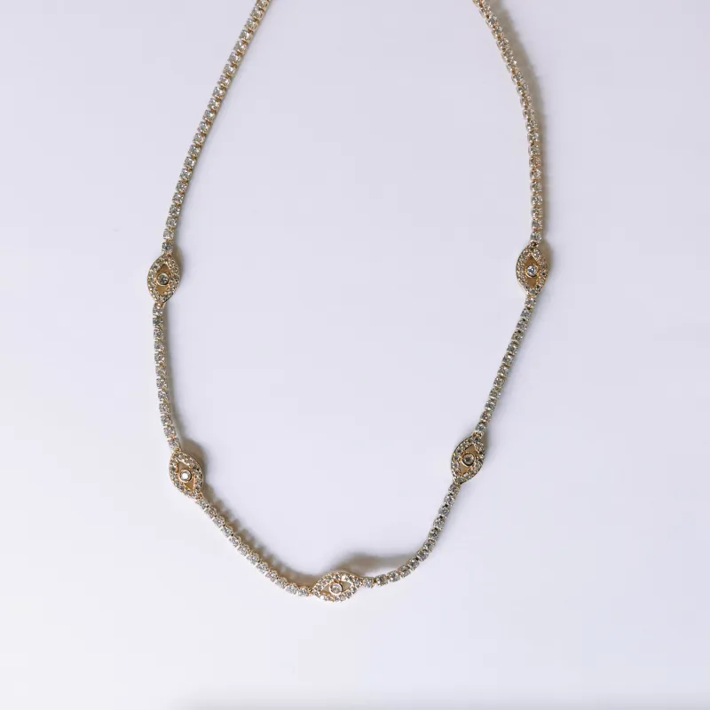 Dazzle Eyes Choker sold by Care Tucker
